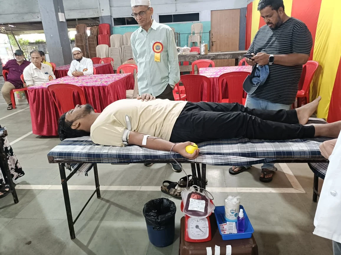 Blood Donation in Progress